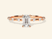 Emerald Cut Promise Ring