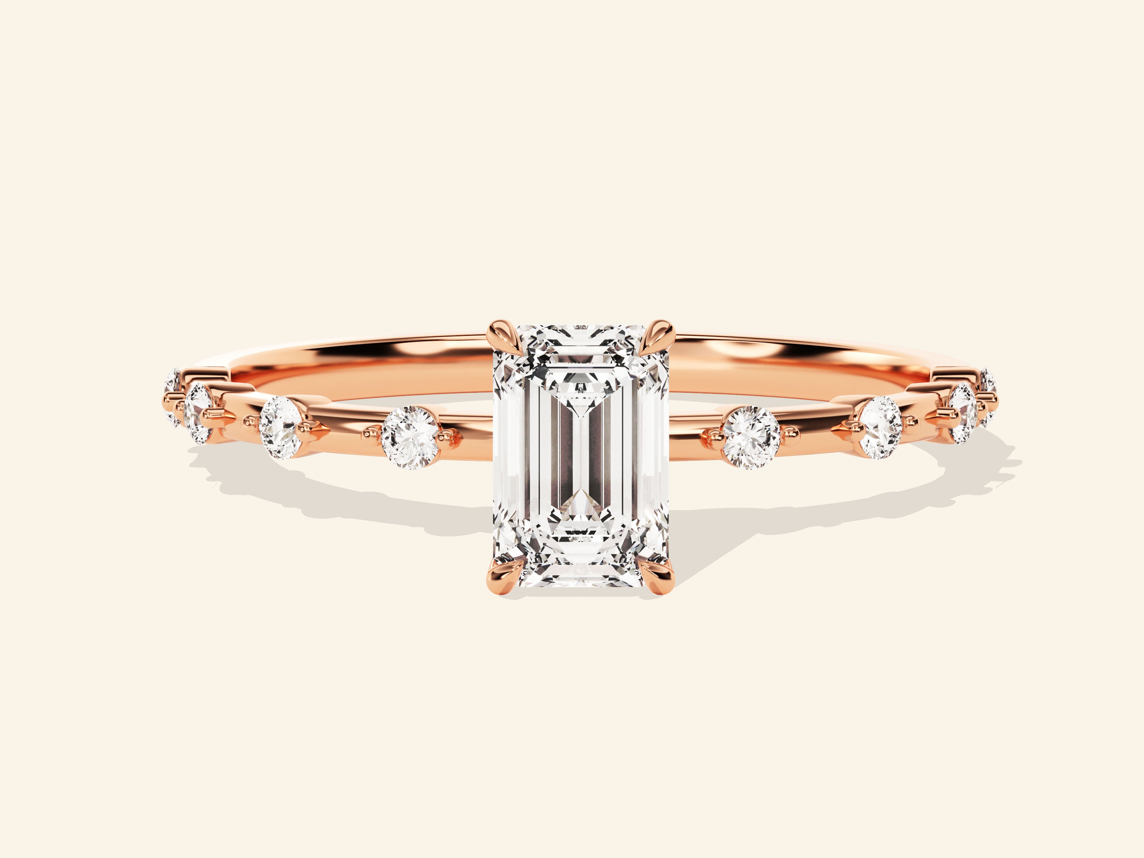 Emerald Cut Promise Ring