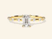Emerald Cut Promise Ring
