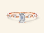 Emerald Cut Promise Ring