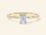 Emerald Cut Promise Ring