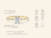 Emerald Cut Promise Ring