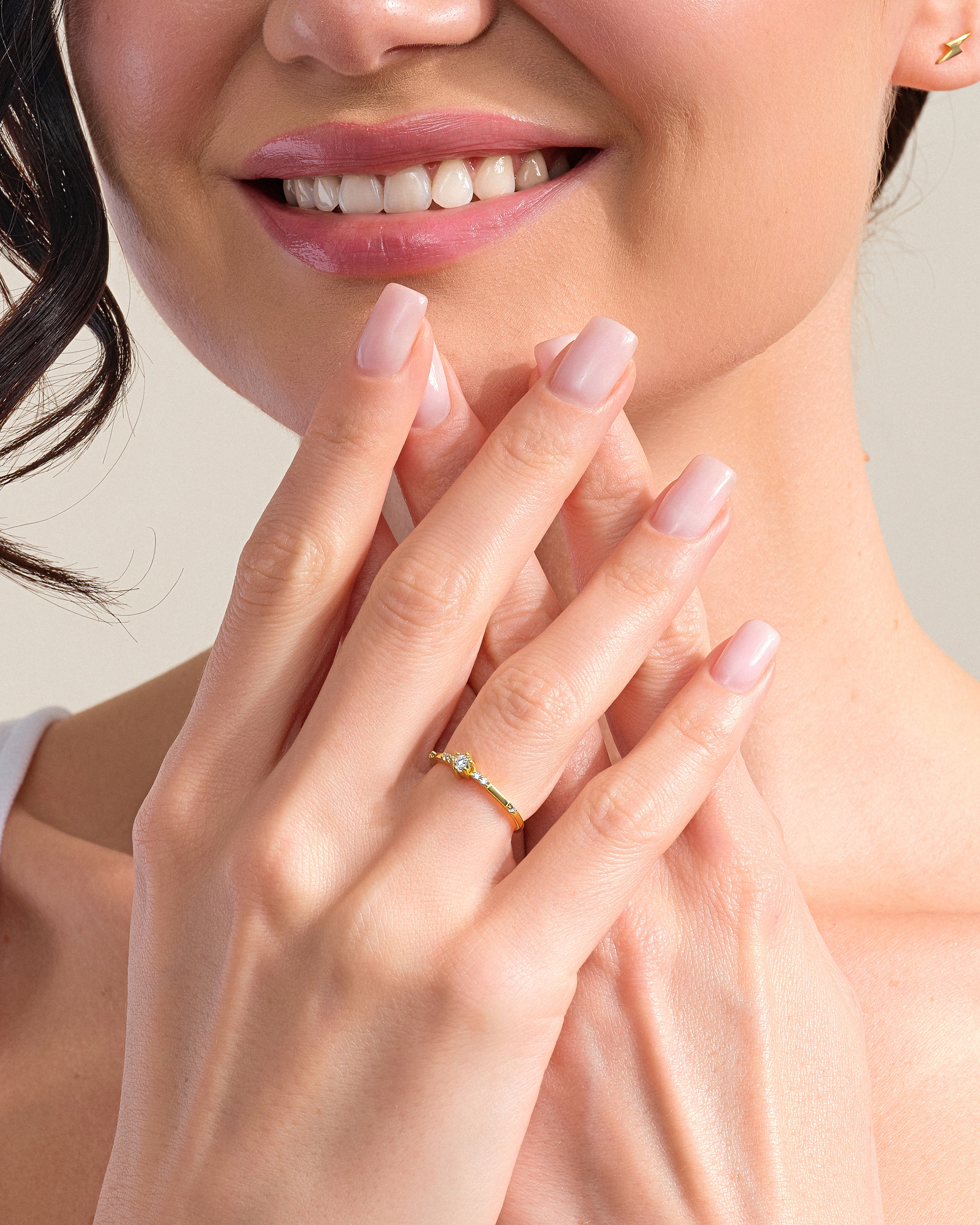 Scattered Sparkle Promise Ring