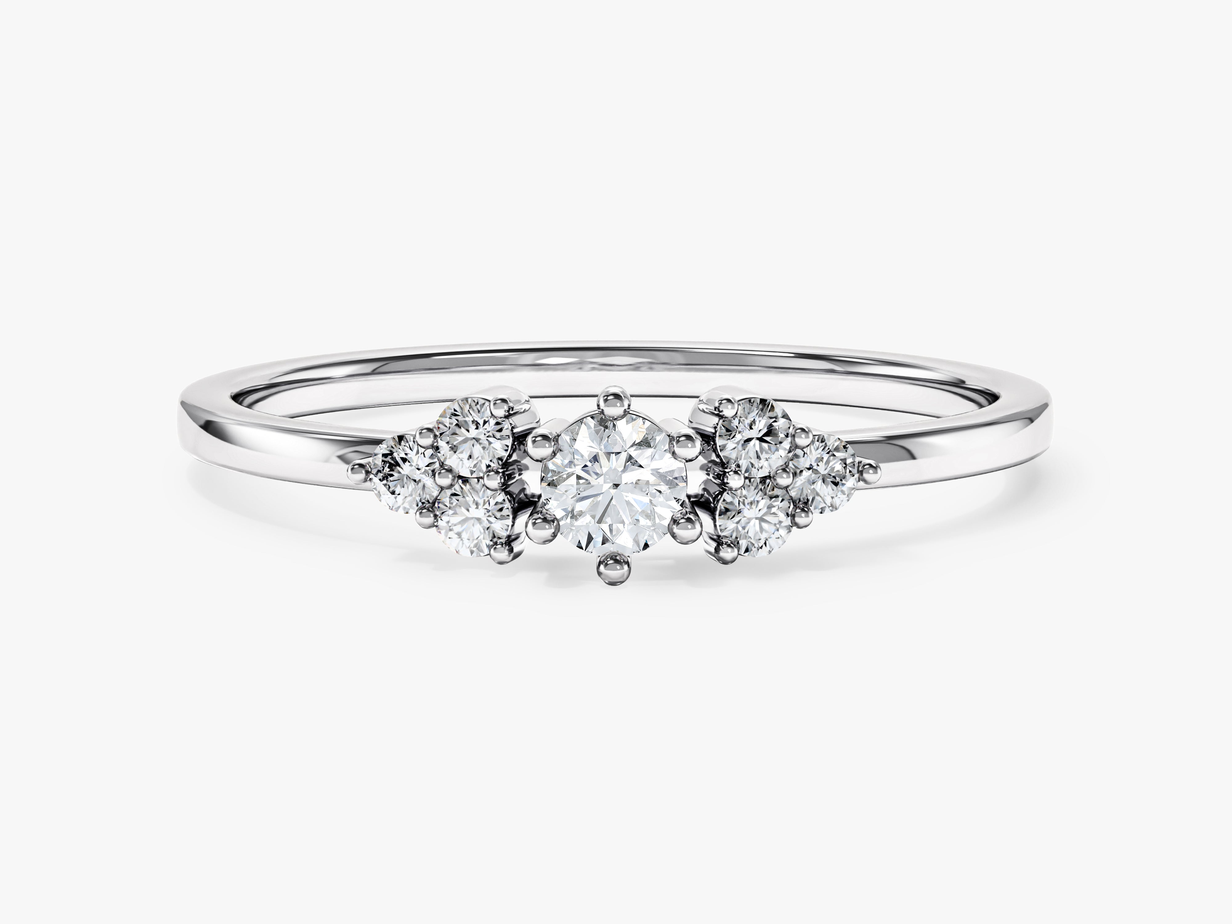 Cluster Sparkle Promise Ring