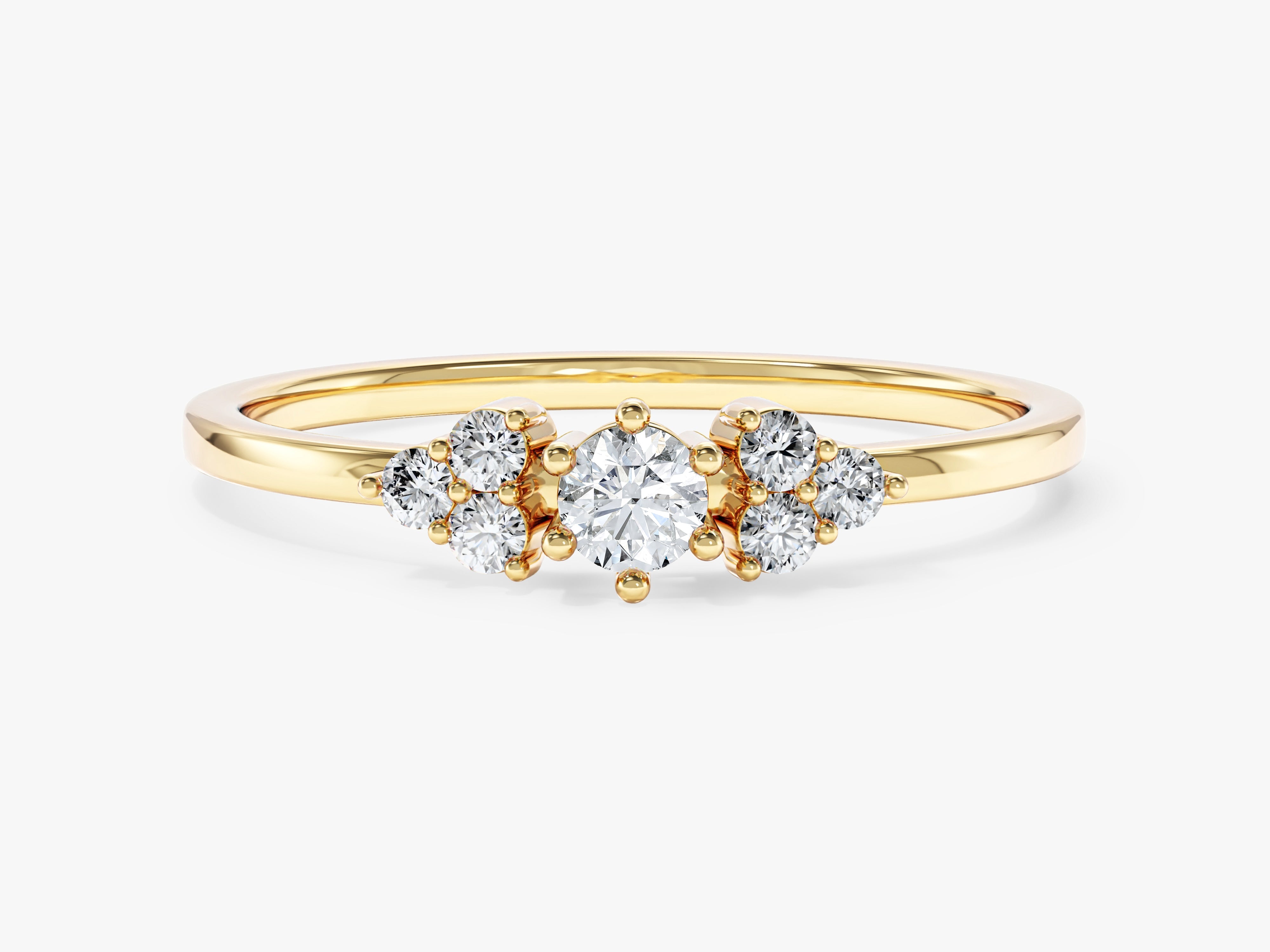 Cluster Sparkle Promise Ring
