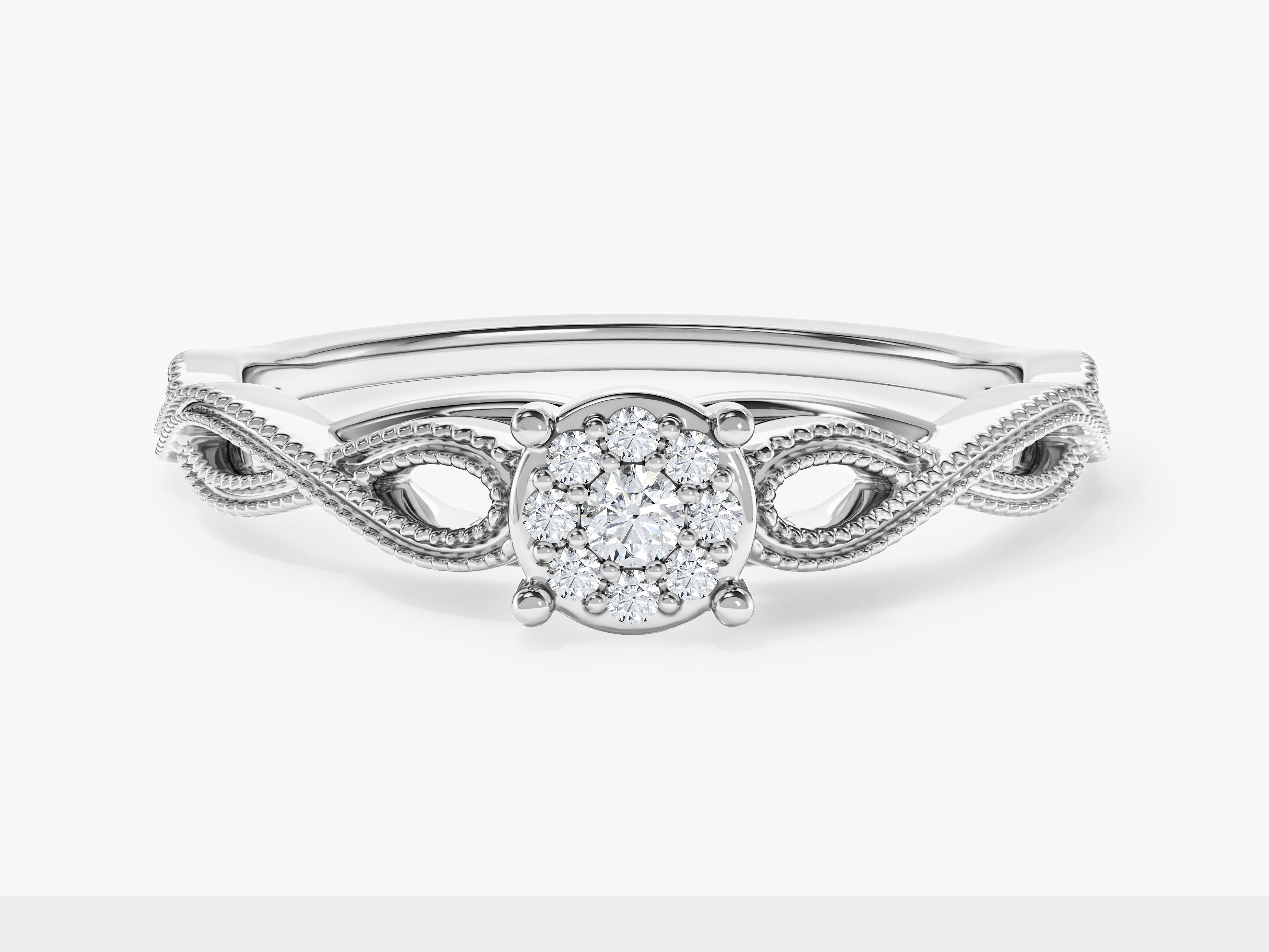 Milgrain Infinity Promise Ring