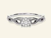 Twisted Milgrain Promise Ring