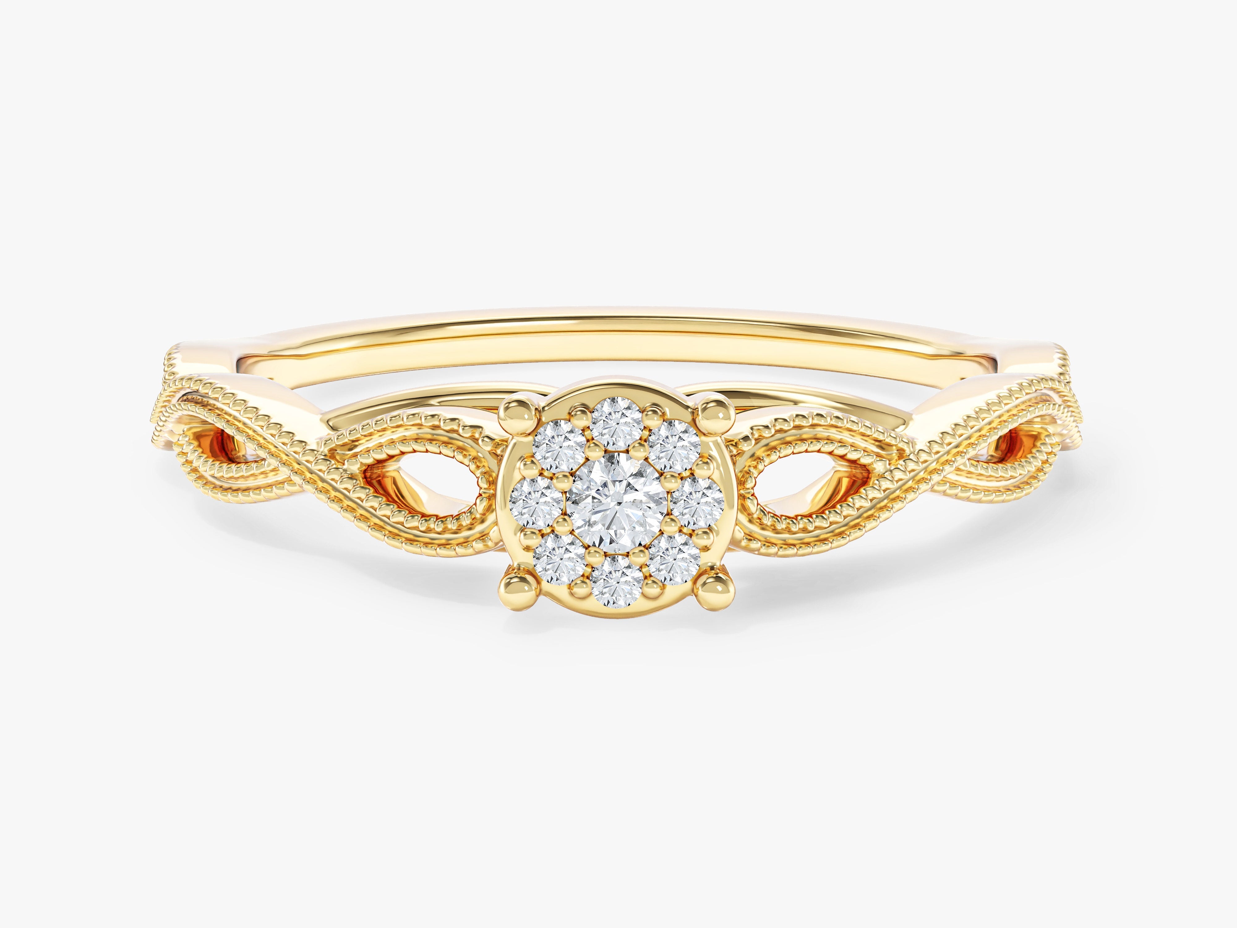 Milgrain Infinity Promise Ring