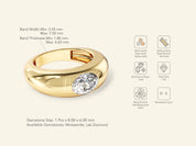 Dome Solitaire Promise Ring