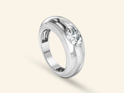 Dome Solitaire Promise Ring