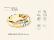 Dome Solitaire Promise Ring