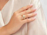 Dome Solitaire Promise Ring