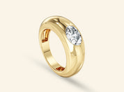 Dome Solitaire Promise Ring