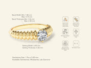 Twisted Solitaire Promise Ring