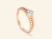 Twisted Solitaire Promise Ring