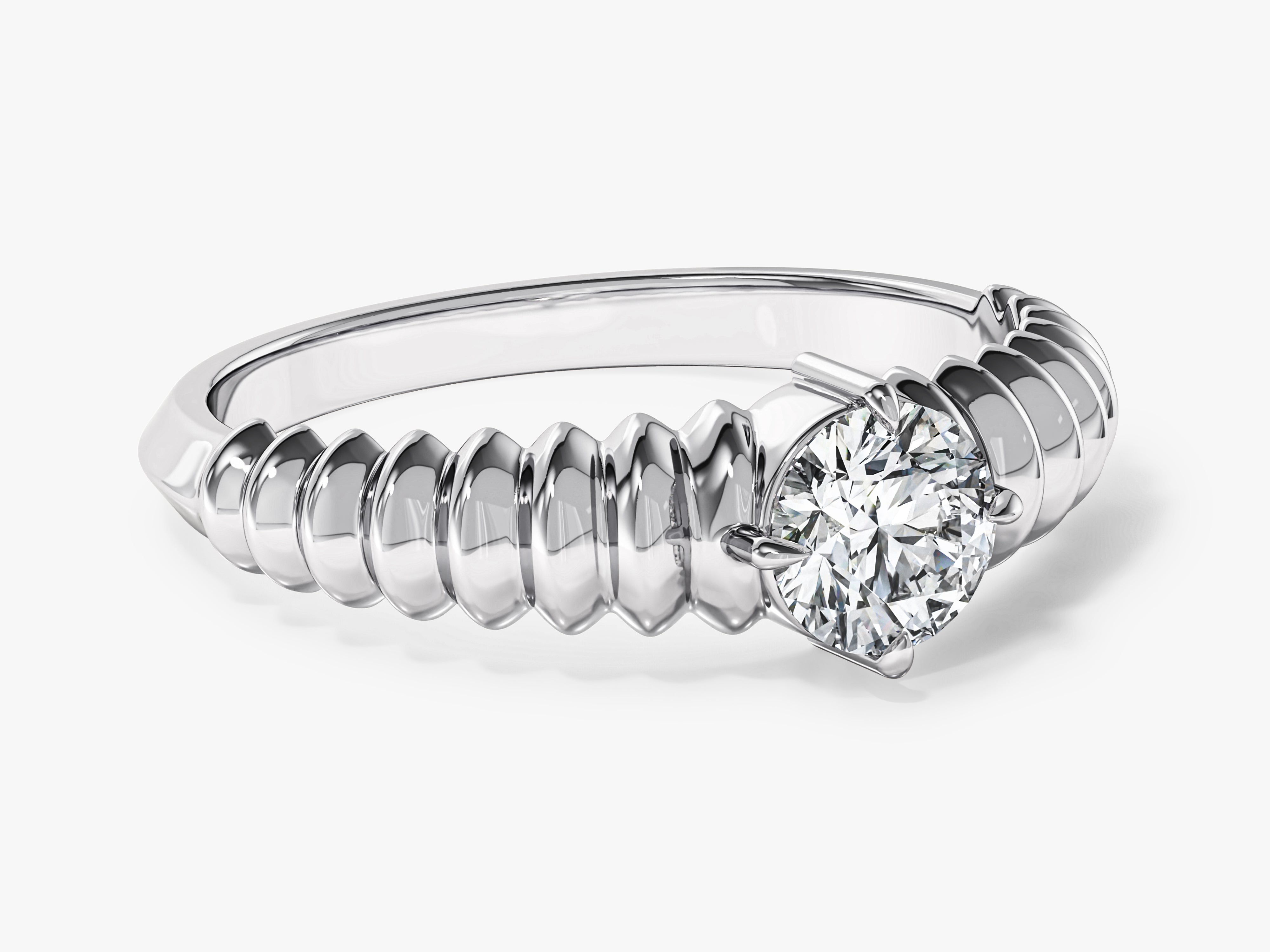 Golden Swirl Promise Ring