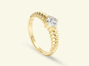 Twisted Solitaire Promise Ring
