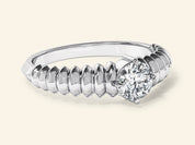 Twisted Solitaire Promise Ring
