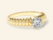 Twisted Solitaire Promise Ring