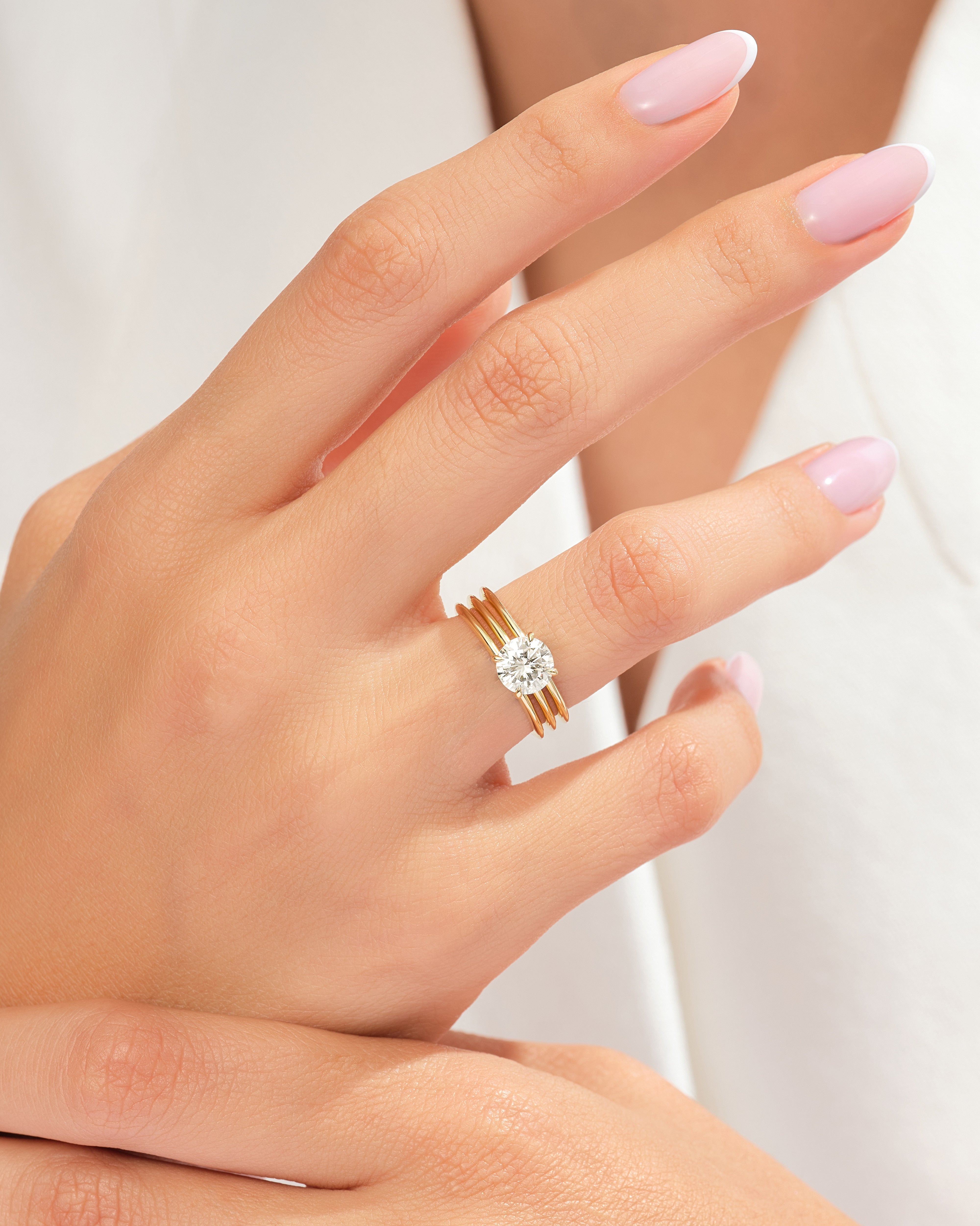 Triple Row Promise Ring