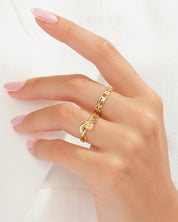 Wave Duo Promise Ring