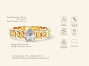 Solitaire Chain Promise Ring