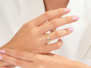 Solitaire Chain Promise Ring
