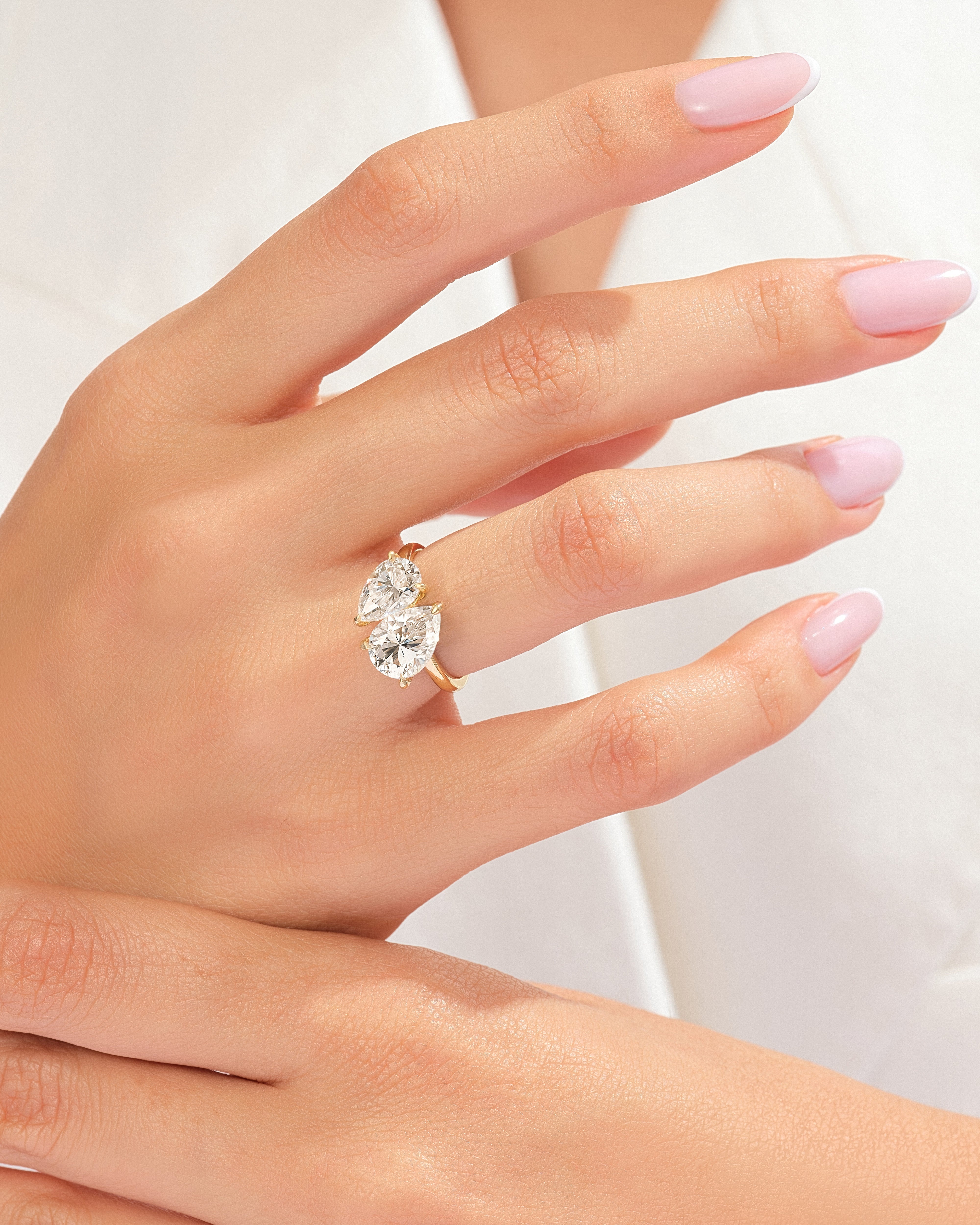 Double Teardrop Duo Ring