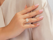 Pear Cut Toi et Moi Engagement Ring