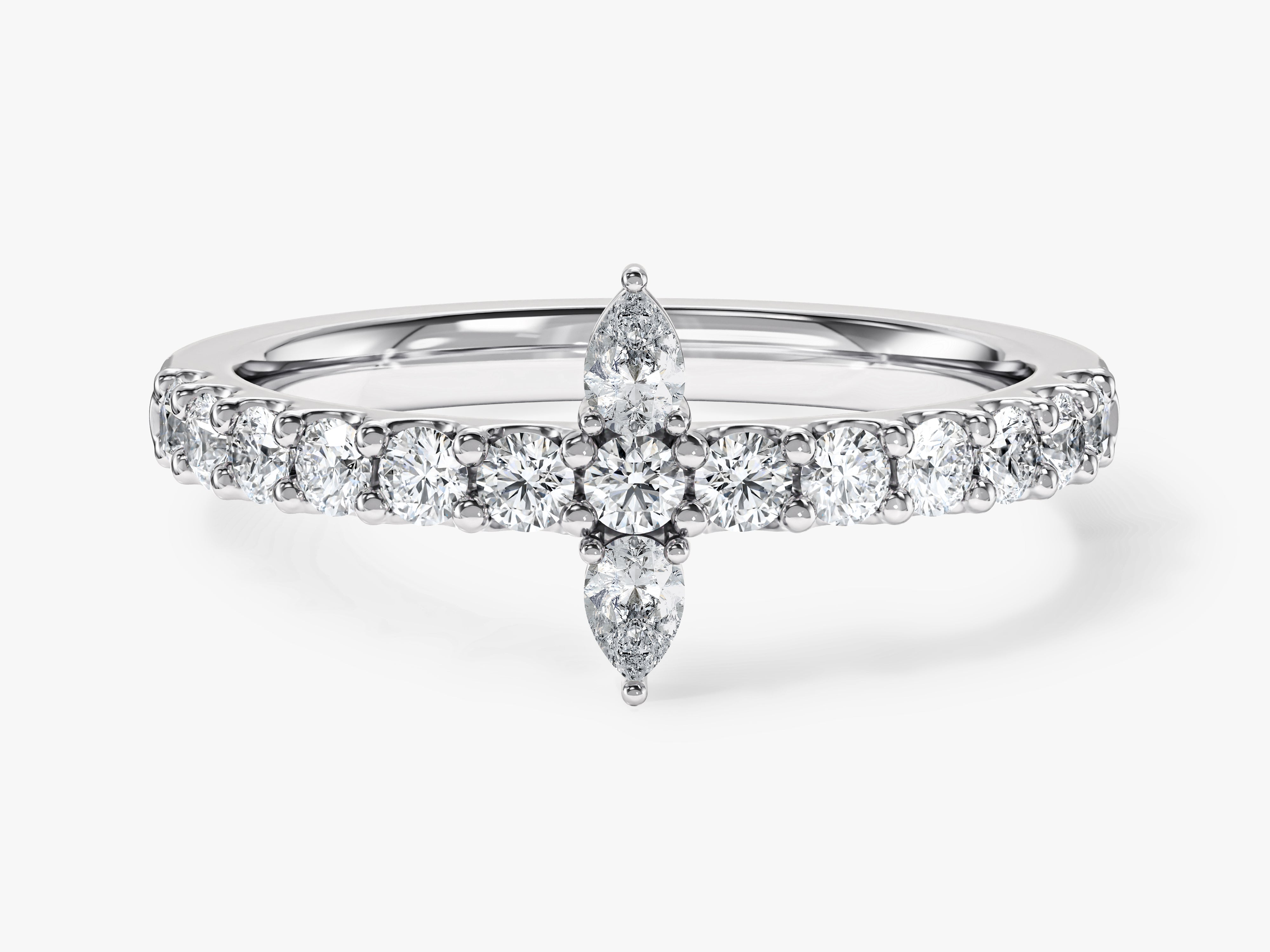 Diamond cross ring, fine jewelry, engagement ring, wedding band