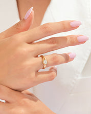 Curved Duo Band Promise Ring
