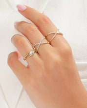 Curved Duo Band Promise Ring