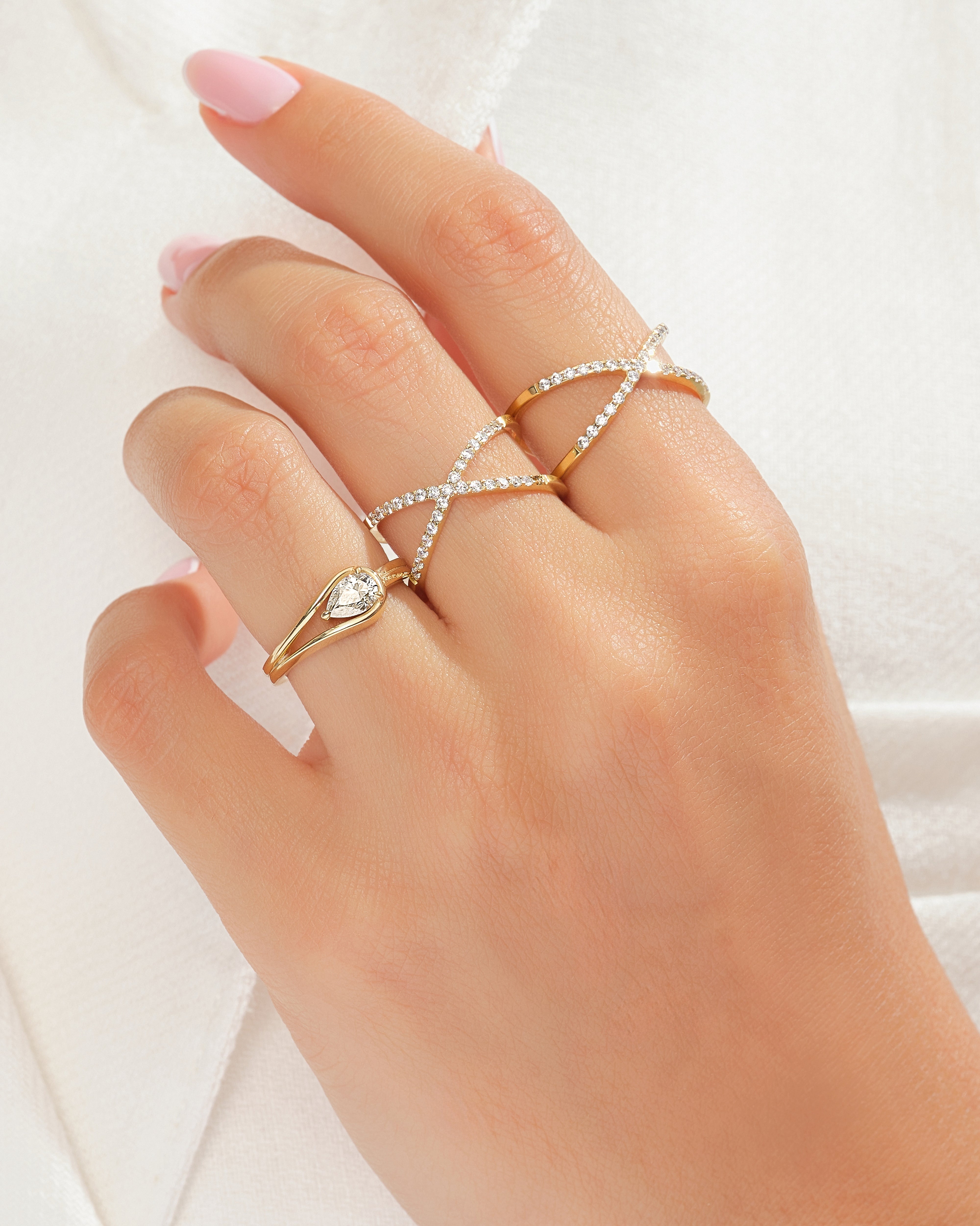 Curved Duo Band Promise Ring