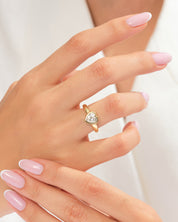 Heart Glow Bezel Promise Ring
