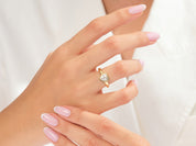 Bezel Heart Promise Ring