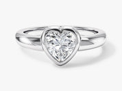Heart-shaped diamond engagement ring, fine jewelry, luxury gift