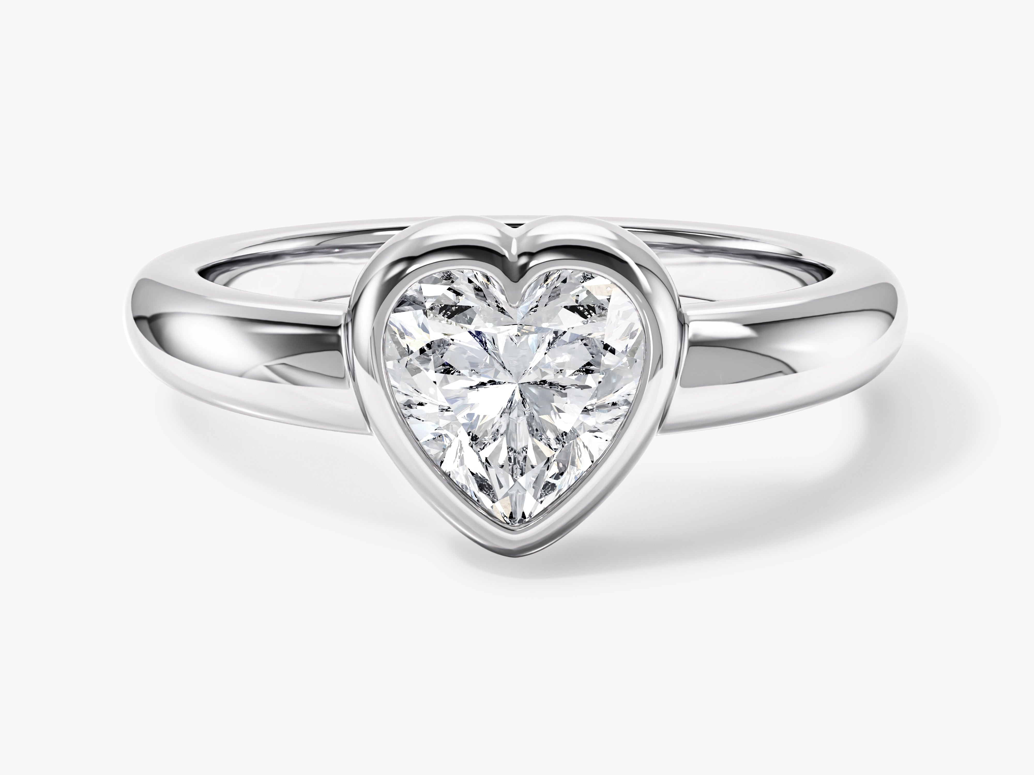 Heart-shaped diamond engagement ring, fine jewelry, luxury gift