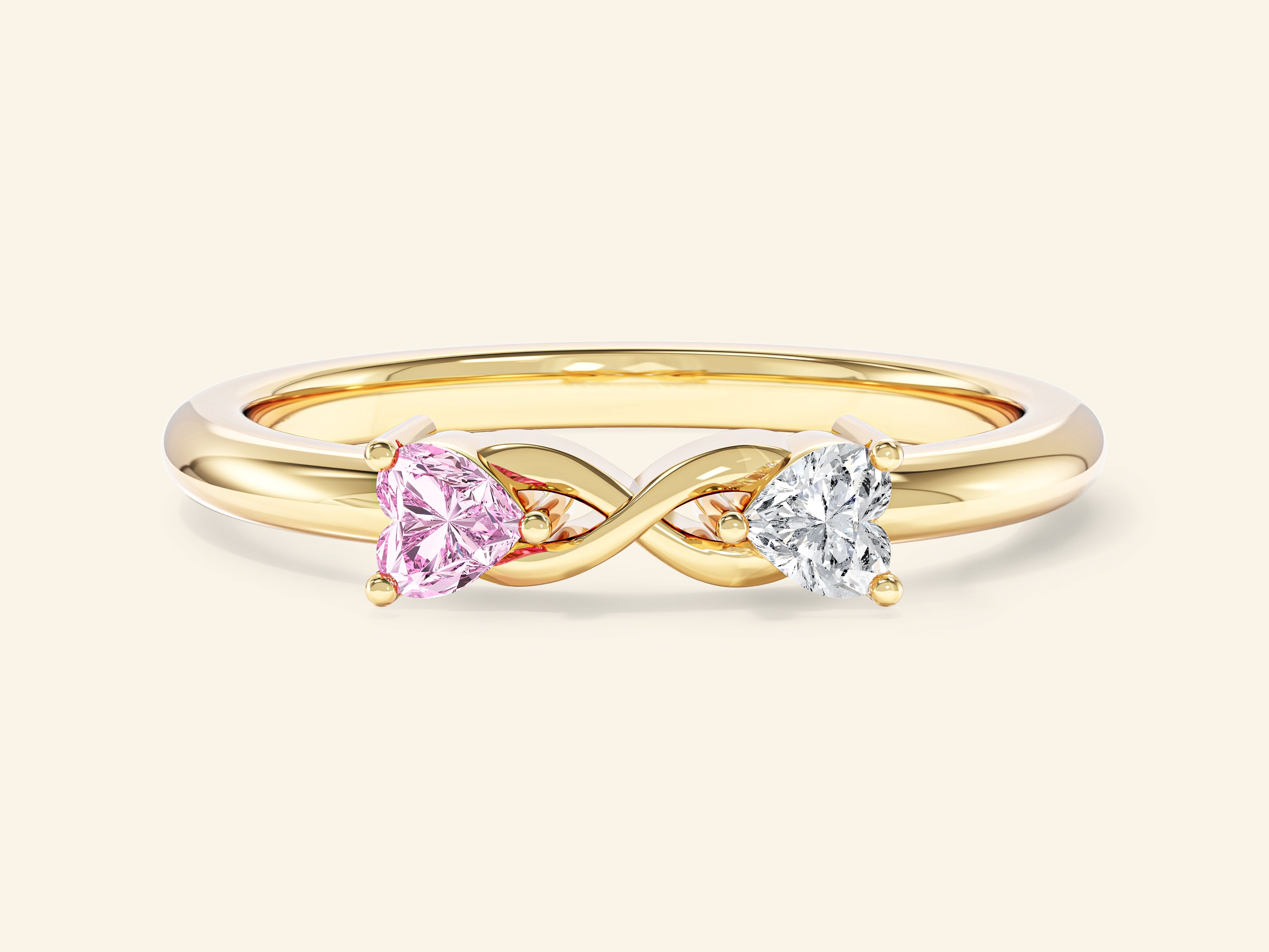 Infinity Gemstone Promise Ring
