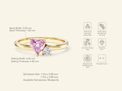 Duo Heart Promise Ring