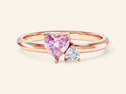 Duo Heart Promise Ring