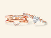 Trio Heart Promise Ring