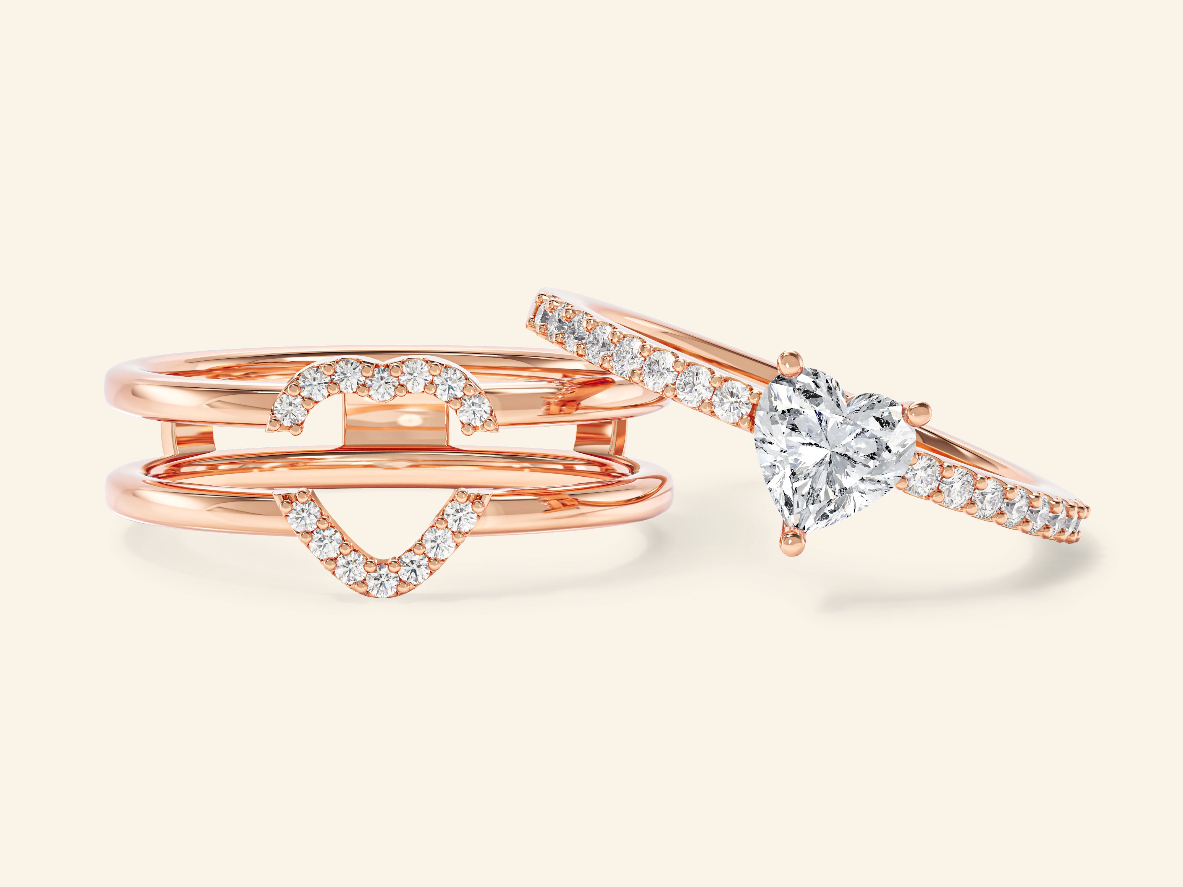 Trio Heart Promise Ring