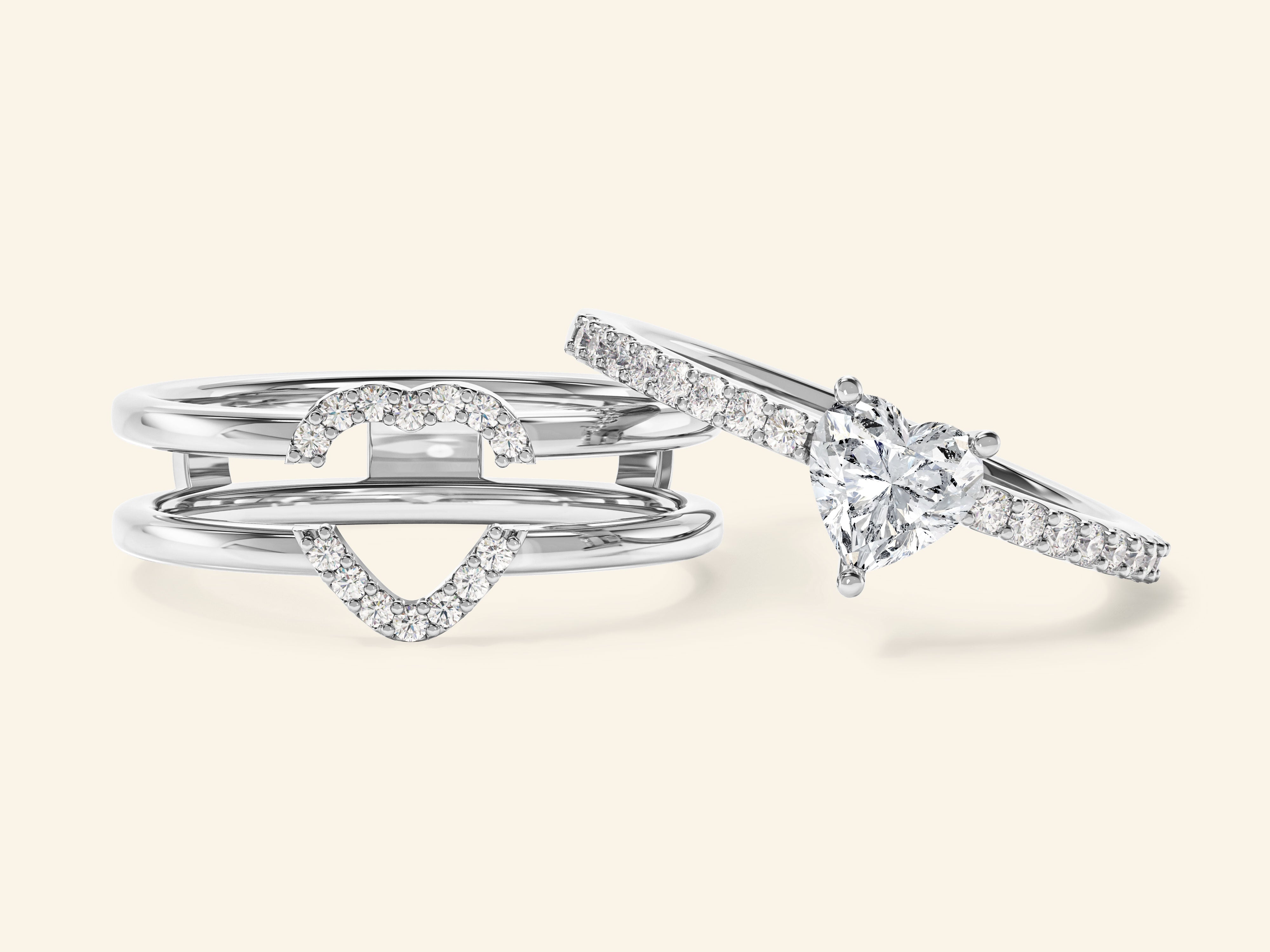 Trio Heart Promise Ring