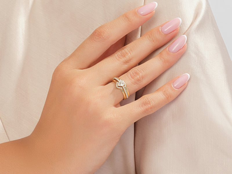 Trio Heart Promise Ring