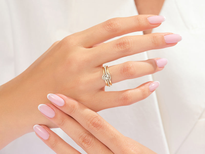 Trio Heart Promise Ring