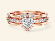 Trio Heart Promise Ring