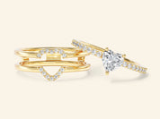 Trio Heart Promise Ring