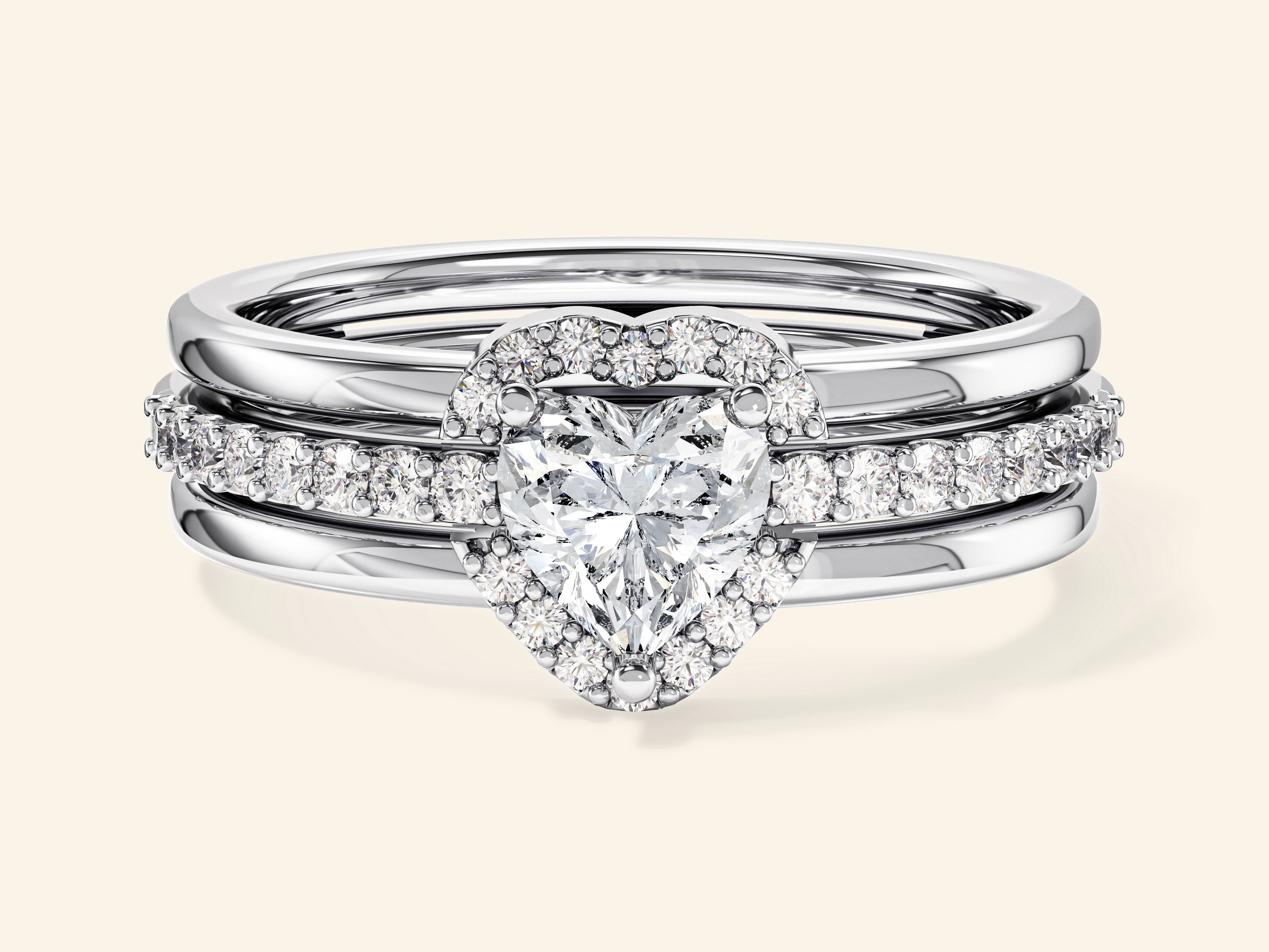 Trio Heart Promise Ring
