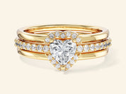 Trio Heart Promise Ring