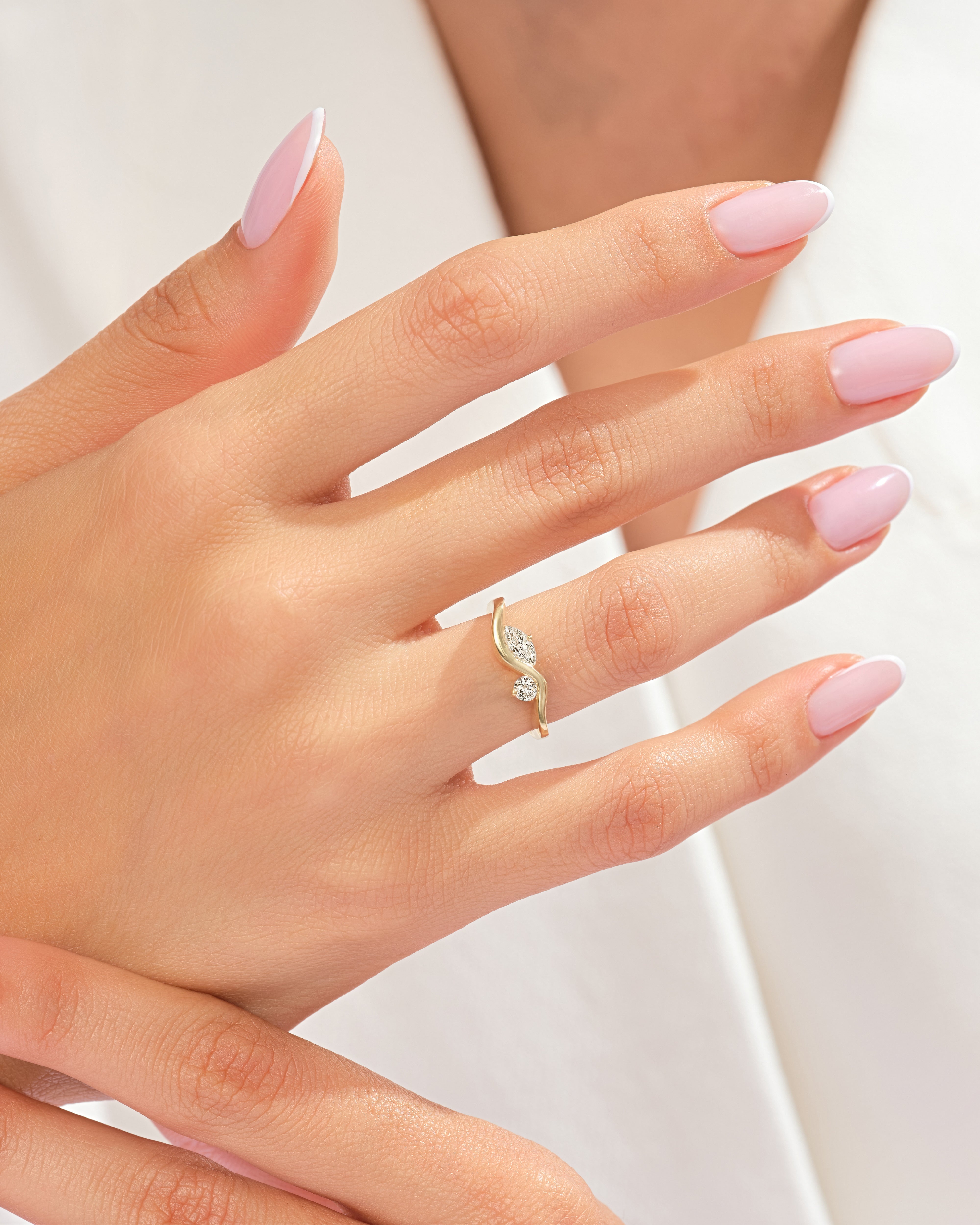 Ripple Wave Promise Ring
